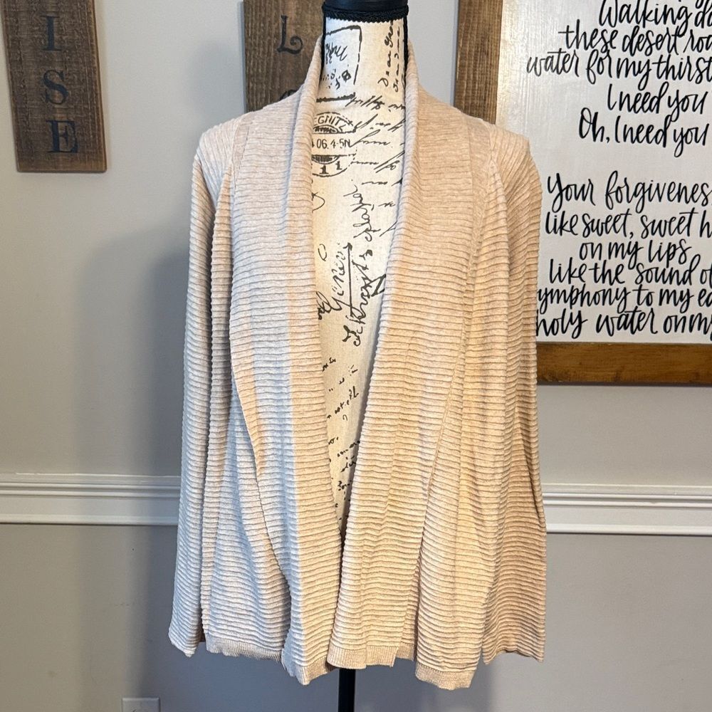 Margaret O'Leary 3D Open-Front Cardigan